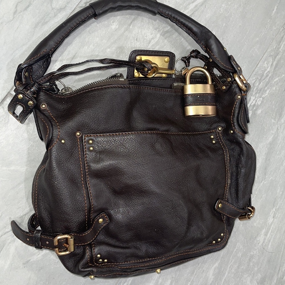 GORGEOUS   Tote bag REAL LEATHER - Picture 3 of 6